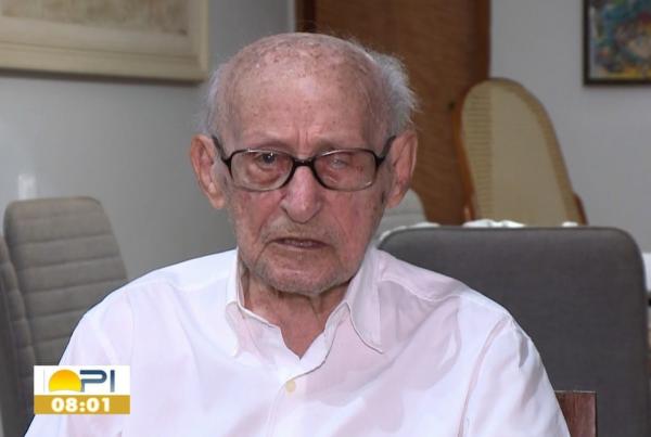 Major Joel Ribeiro, ex-prefeito de Teresina entre os anos 1971 e 1975.(Imagem: TV Clube/Reprodução)