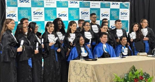 Sesc Ler Acau&atilde; celebra formatura da segunda turma do projeto Sesc EAD EJA.(Imagem:Divulga&ccedil;&atilde;o)