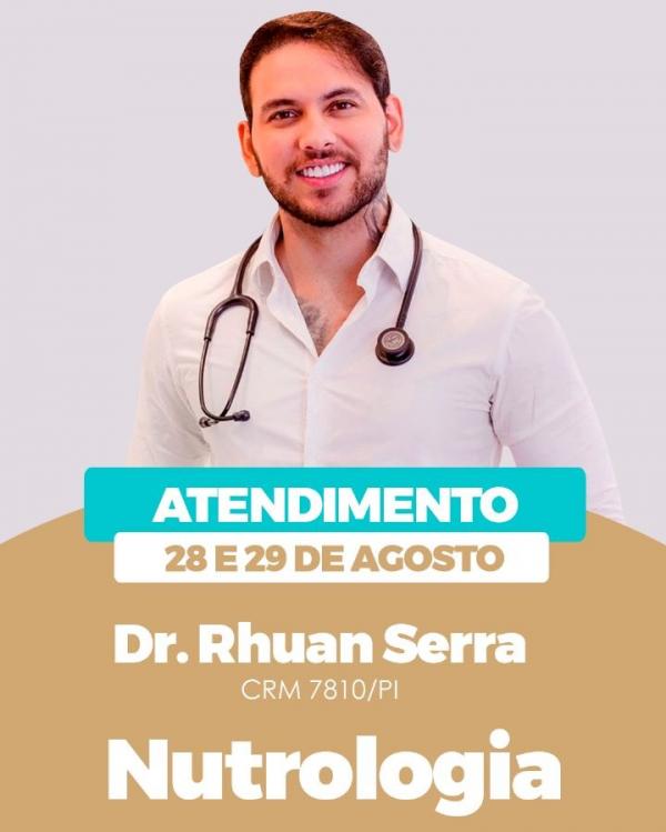 Dr. Rhuan Serra - Nutrologia(Imagem:Divulgação)