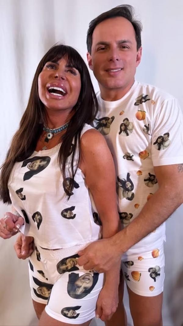 Gretchen com o marido, Esdras de Souza.(Imagem:Reprodução/Instagram)