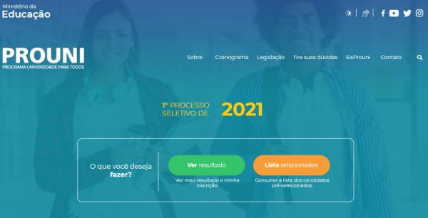 Prouni 2021(Imagem:Reprodução/MEC)