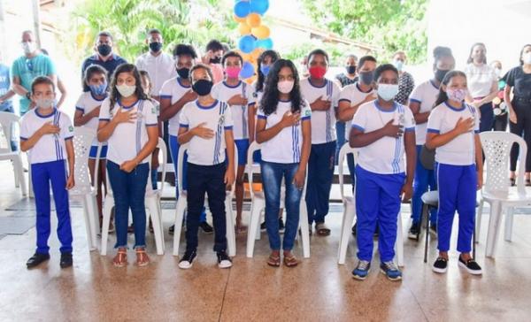  Reforma da Escola Municipal Guida de Miranda é entregue durante Semana Positiva. (Imagem:Secom)