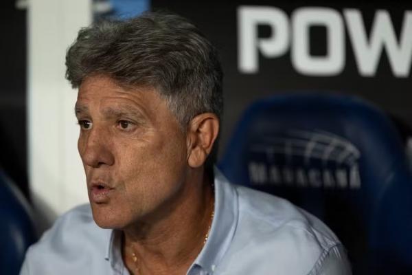 Renato Gaúcho em Fluminense x Lanús.(Imagem:Jorge Rodrigues/AGIF)