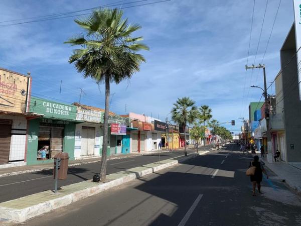 Lojas do Centro comercial de Campo Maior, no Piauí, devem retornar ao funcionamento.Divulgação/Ascom Prefeitura de Campo Maior(Imagem:Divulgação/Ascom Prefeitura de Campo Maior)