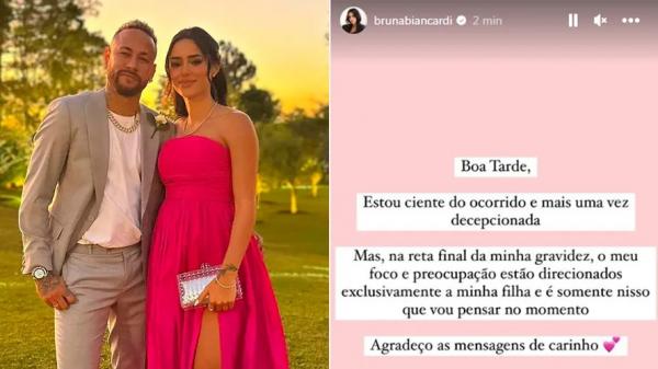 Bruna Biancardi se manifesta sobre rumores de traição de Neymar.(Imagem:Reprodução Instagram)