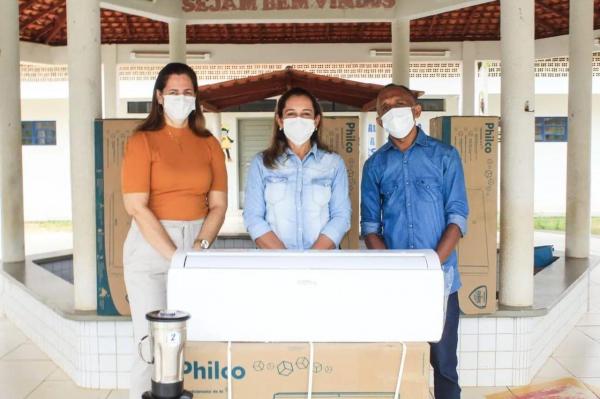 Escolas da rede municipal de Barão de Grajaú recebem equipamentos de ar condicionado.(Imagem:Reprodução/Instagram)