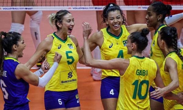 Brasil vence a Bulgária e chega à nona vitória na Liga das Nações(Imagem:Divulgação)