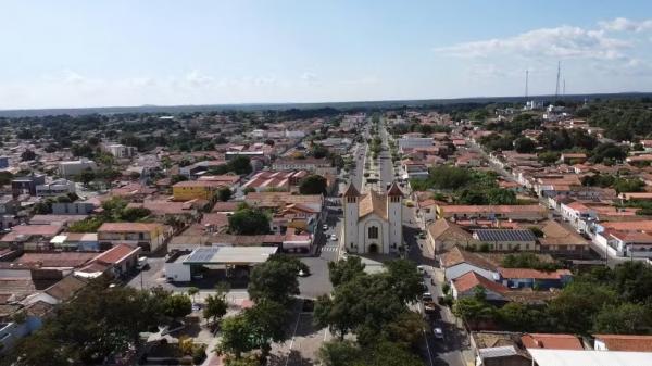 Vista aérea da cidade de Piripiri, no Piauí.(Imagem:TV Clube)