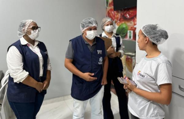 Vigil&acirc;ncia Sanit&aacute;ria de Floriano inspeciona pizzarias e refor&ccedil;a orienta&ccedil;&otilde;es sobre seguran&ccedil;a alimentar(Imagem:Secom)