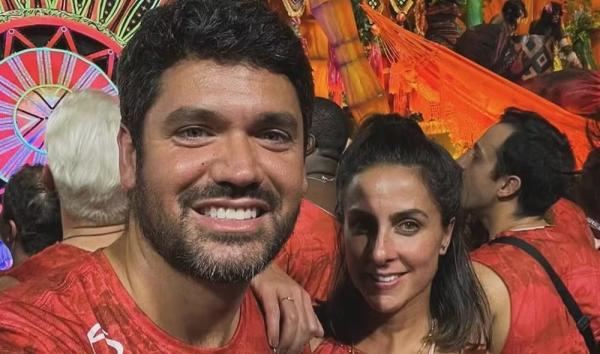 Marcelo Courrege e Carol Barcellos(Imagem:Reprodução/Instagram)