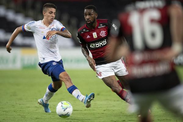 Gerson acusa Ramírez de racismo em duelo entre Flamengo e Bahia no Maracanã.(Imagem:Jorge Rodrigues / Agência Estado)