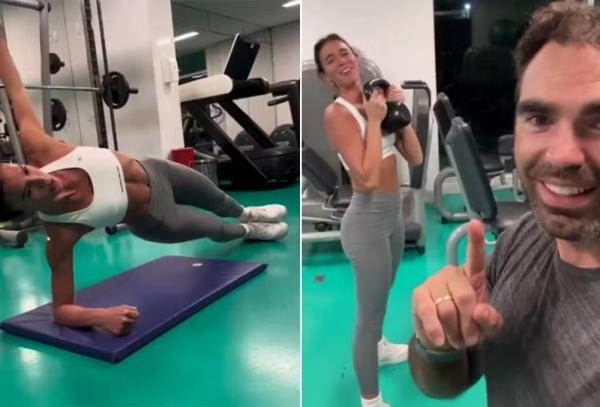 Bruna Marquezine treina com Chico Salgado.(Imagem:Reprodução/Instagram)