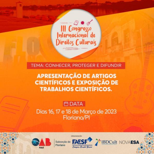 III Congresso Internacional de Direitos Culturais(Imagem:Divulgação)