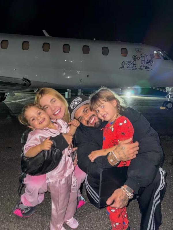 Virginia Fonseca, Zé Felipe Maria Flor e Maria Alice.(Imagem:Instagram)
