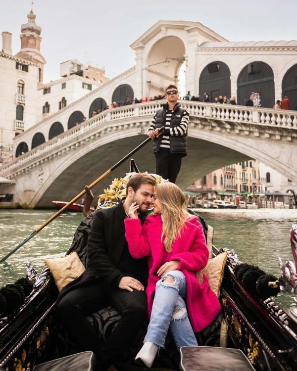  Carla Diaz e Felipe Beccari curtiram viagem romântica em Veneza, na Itália.(Imagem:Ana Fotógrafa Brasileira em Veneza )