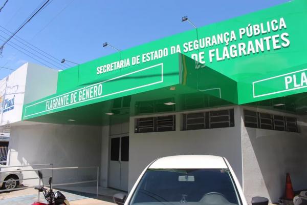 Suspeito foi encaminhado para a Central de Flagrantes de Teresina.(Imagem:Lucas Marreiros/g1)