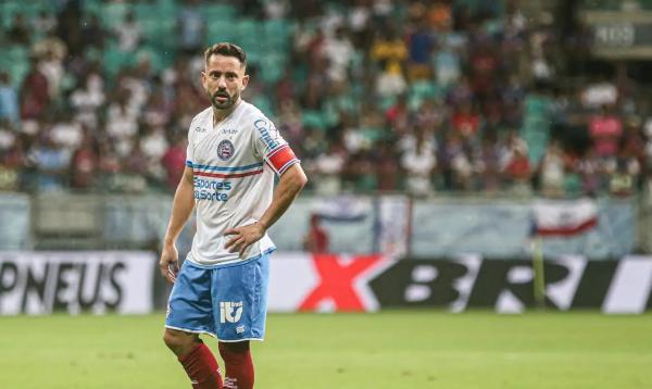 Meio-campista do Bahia foi destaque na vitória sobre o Fla no domingo.(Imagem:TIAGO CALDAS /EC BAHIA/DIREITOS RESERVADOS)
