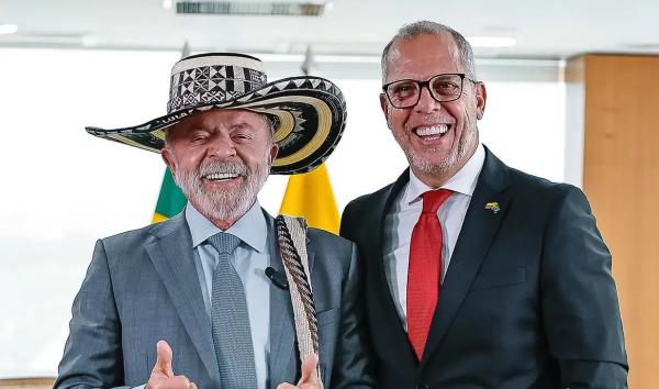 Presidente da Rep&uacute;blica, Luiz In&aacute;cio Lula da Silva, durante apresenta&ccedil;&atilde;o de cartas credenciais do Embaixador da Rep&uacute;blica da Col&ocirc;mbia, Alfredo Rafael Saade Vergel, no Pal&aacute;cio do Pl(Imagem:Ricardo Stuckert / PR)