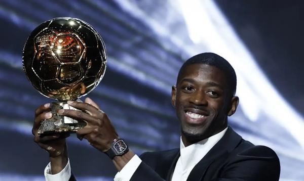 Dembele, bola de ouro(Imagem:REUTERS/BENOIT TESSIER/DIREITOS RESERVADOS)