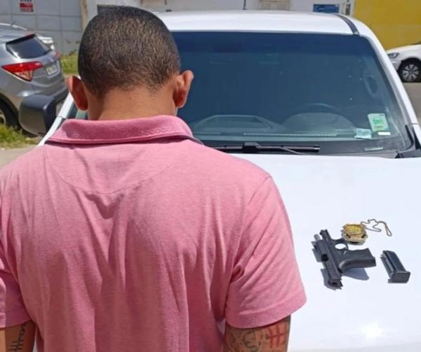 Suspeito de facção criminosa é preso em Teresina.(Imagem:Divulgação/PC-PI)