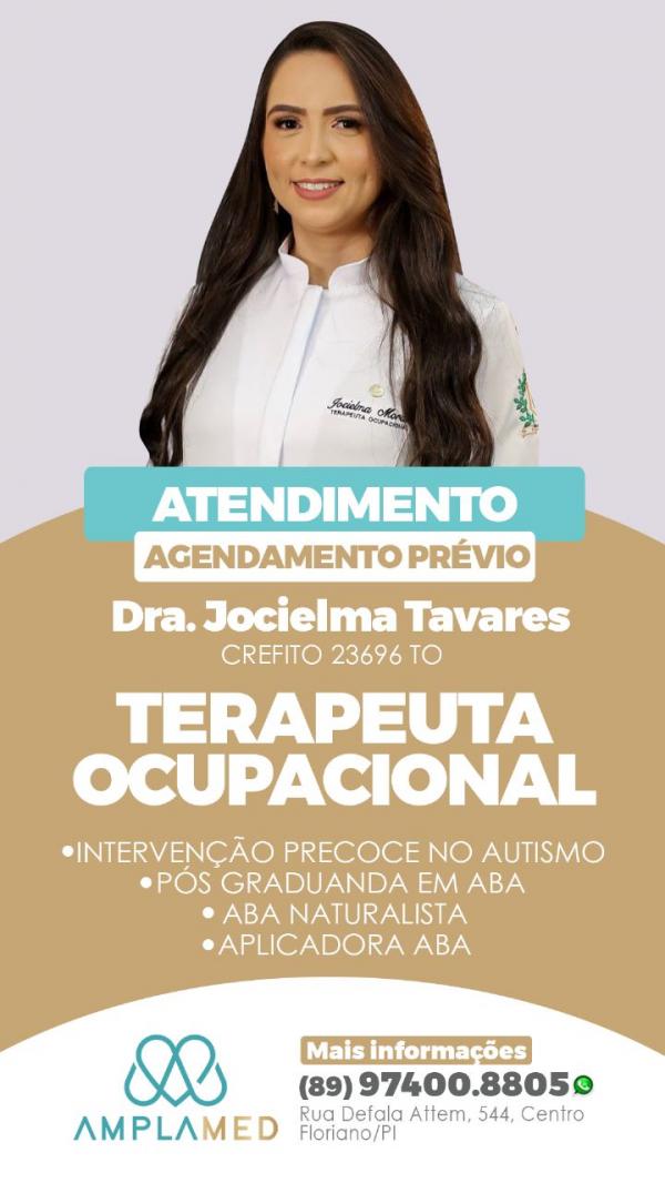 Terapeuta Ocupacional, Dra.Jocielma Tavares(Imagem:Divulgação)