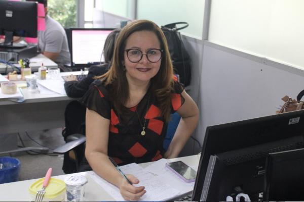 Suzana Marreiros, coordenadora de Servi&ccedil;o Social da Sejus.(Imagem:Ascom Sejus)