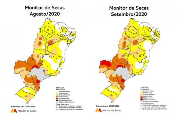 Piauí aumenta área com seca para 92,11%, o maior registro desde 2014(Imagem:Reprodução)
