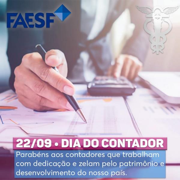FAESF parabeniza parabeniza profissionais de contabilidade pelo seu dia(Imagem:Divulgação)