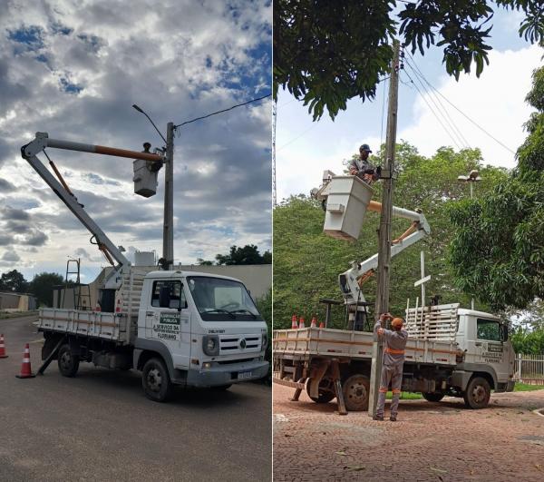 Secretaria de Infraestrutura realiza mais de 500 servi&ccedil;os de ilumina&ccedil;&atilde;o p&uacute;blica em fevereiro(Imagem:Secom)