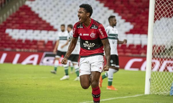 Rubro-Negro ganha com gols de Vitinho e Bruno Henrique.(Imagem:Alexandre Vidal/Flamengo/Direitos Reservados)