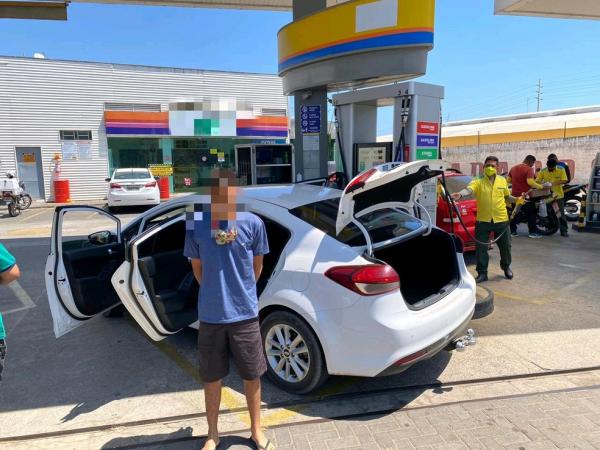 Suspeito é preso em Teresina com materiais utilizados em roubos a bancos(Imagem:Reprodução)