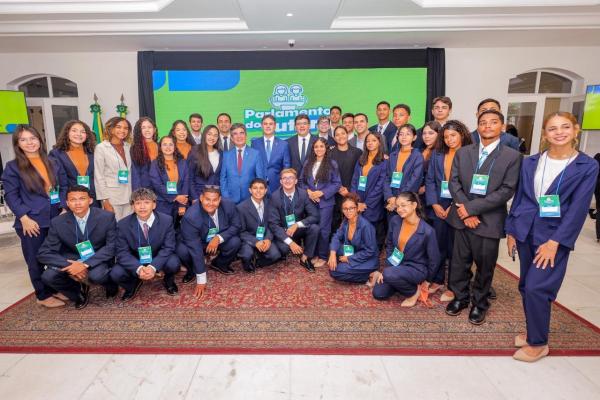 Os parlamentares vivenciaram a experi&ecirc;ncia democr&aacute;tica do poder legislativo e aprovaram 28 projetos de lei.(Imagem:Gabriel Paulino)