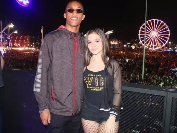Mel Maia e João Pedro no Rock in Rio.(Imagem:Cleomir Tavares/Quem)