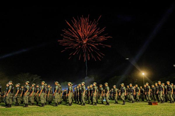 Nova turma contém o maior número de mulheres em curso de formação da história da Polícia Militar do Piauí.(Imagem:Gabriel Paulino)