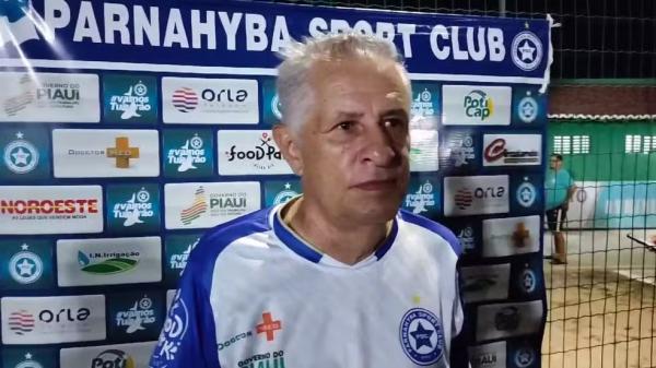 Arnaldo Lira, técnico do Parnahyba.(Imagem:Felipe Cruz)