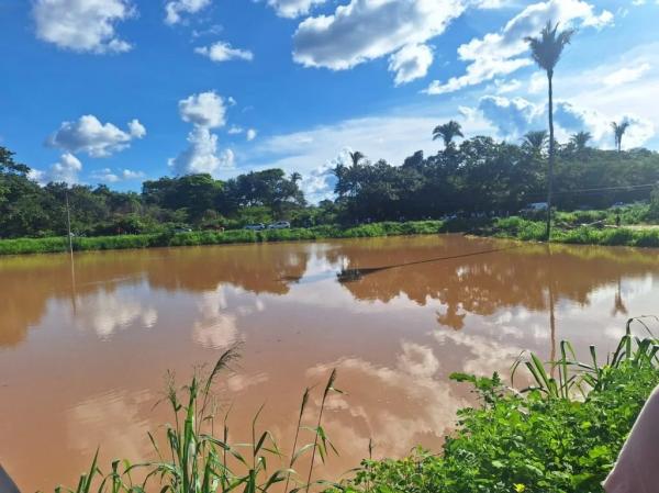 A&ccedil;ude na cidade de Marcos Parente.(Imagem:PC-PI)