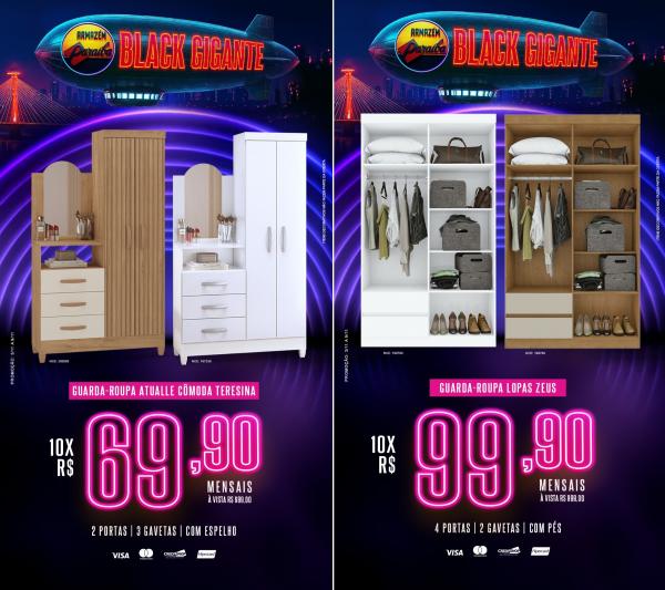 BLACK GIGANTE Armazém Paraíba chega com ofertas imperdíveis em Floriano.(Imagem:Divulgação)