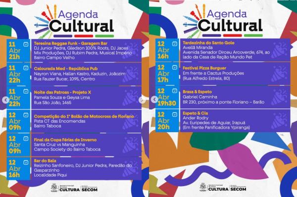 Fim de semana cultural agita Floriano com m&uacute;sica, lazer e divers&atilde;o(Imagem:Reprodu&ccedil;&atilde;o/Instagram)