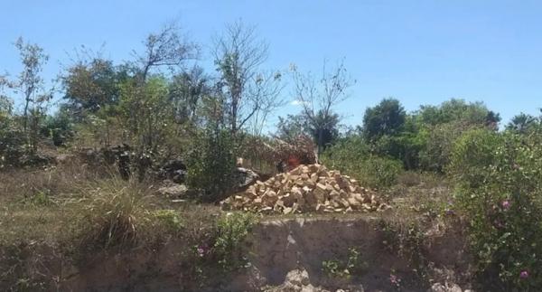 Semar flagra extração irregular de pedras com uso de explosivos no rio Marathaoan, em Barras, no Piauí.(Imagem:Divulgação/Semar)