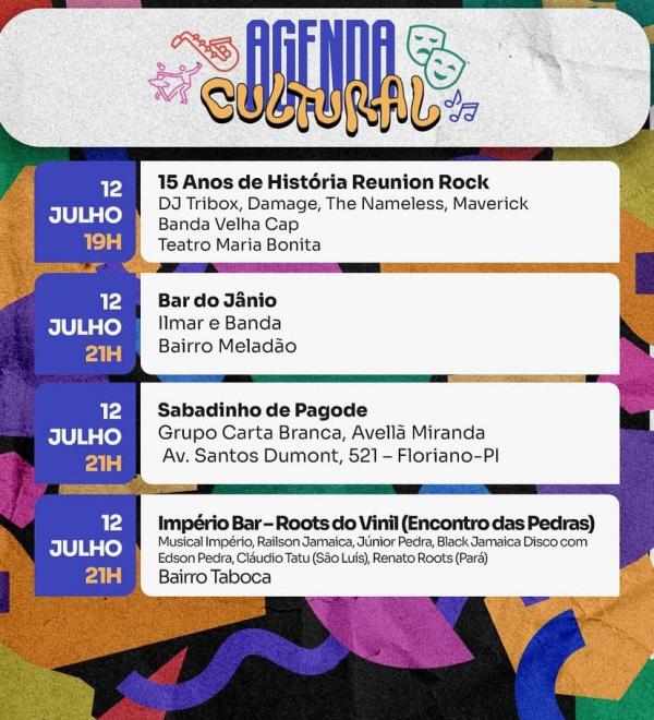 Floriano vive um final de semana de muita cultura, arte e música nos dias 11, 12 e 13 de julho(Imagem:Reprodução/Instagram)