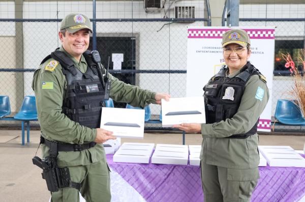 Os equipamentos devem otimizar os serviços oferecidos pela patrulha em prol das mulheres vítimas de violência no Piauí.(Imagem:Divulgação)