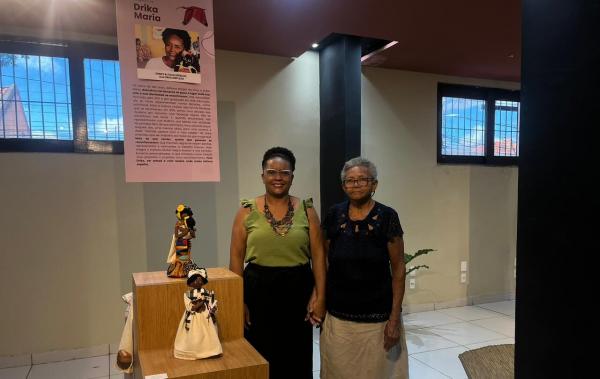 Artes&atilde; Drika Maria, que foi homenageada na mostra.(Imagem:Ascom Secult)