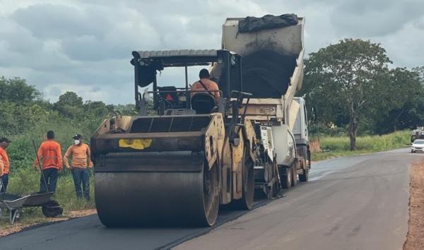 Governo do Estado recupera pavimentação de duas rodovias na região do Cerrado.(Imagem:Divulgação)