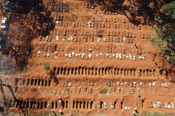 Brasil ultrapassa 157 mil mortes confirmadas por covid-19(Imagem:Reprodução)