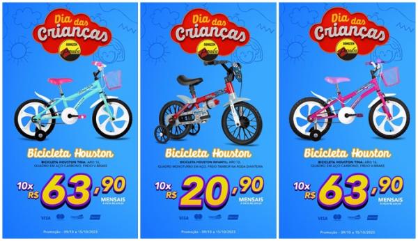 Ofertas imperdíveis na super semana especial das crianças no Armazém Paraíba de Floriano(Imagem: Divulgação)