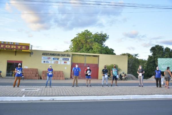 Vigilância Sanitária de Floriano já distribuiu mais 600 máscaras.(Imagem:Secom)