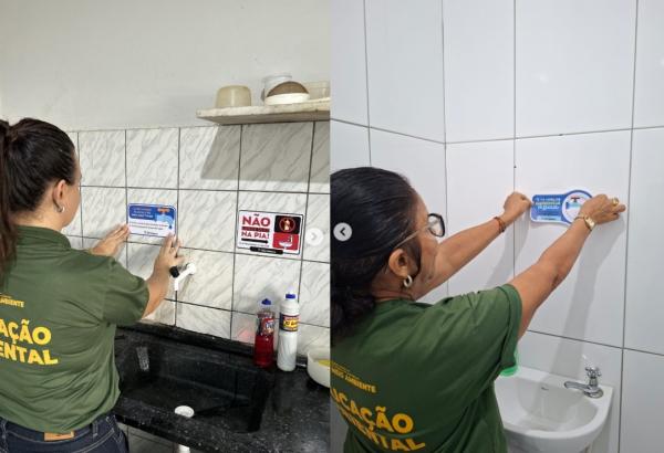 Semana da &Aacute;gua 2026 promove adesivagem educativa para incentivar economia em Floriano(Imagem:Reprodu&ccedil;&atilde;o/Instagram)