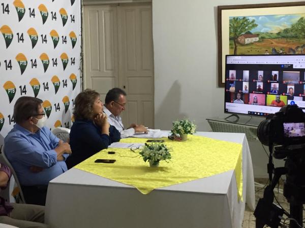 PTB do município de Floriano realizou a 1°Convenção Virtual do Brasil.(Imagem:Divulgação)