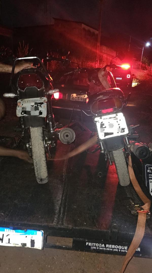 Operação do 3° BPM combate uso irregular de motocicletas nas ruas de Floriano(Imagem:Divulgação/PM)