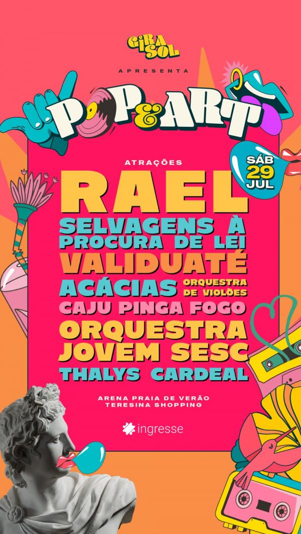 Banda Selvagens à Procura de Lei é atração confirmada no Pop Art, prévia do Festival GiraSol em Teresina.(Imagem:Divulgação)